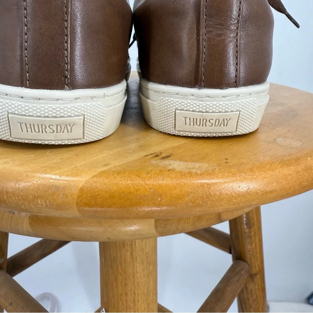 Thursday The Court brown  leather sneaker shoe 9.5W